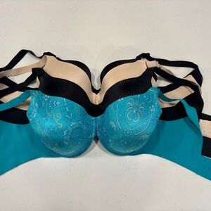 Soma Teal and Black Bras